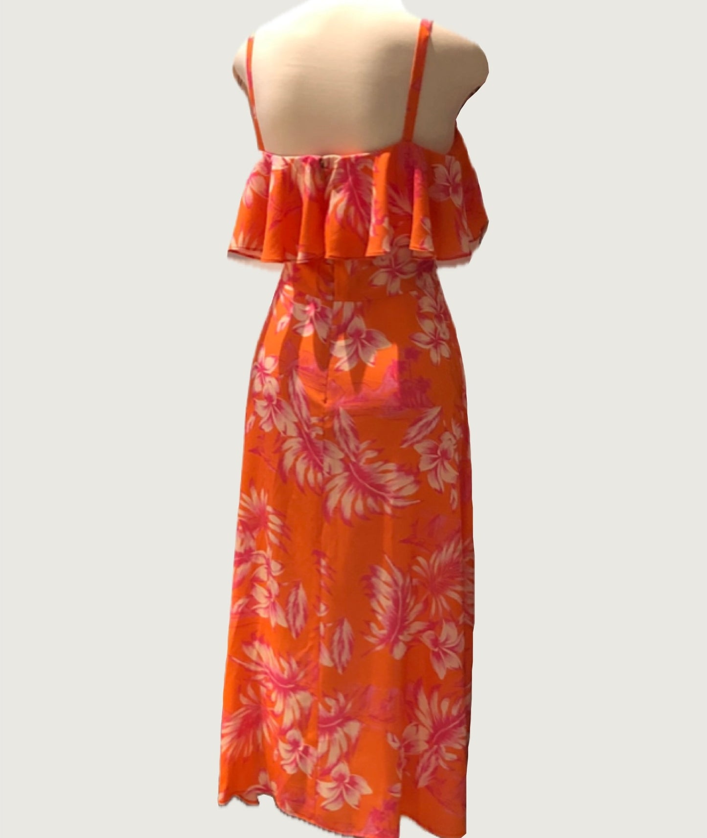 Vestido estampado tropical
