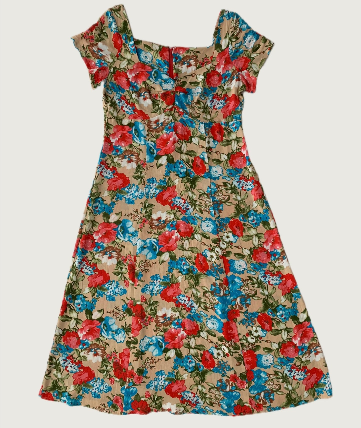 Vestido floreado largo