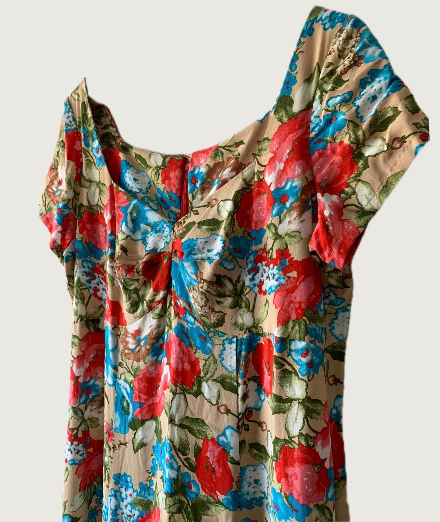 Vestido floreado largo