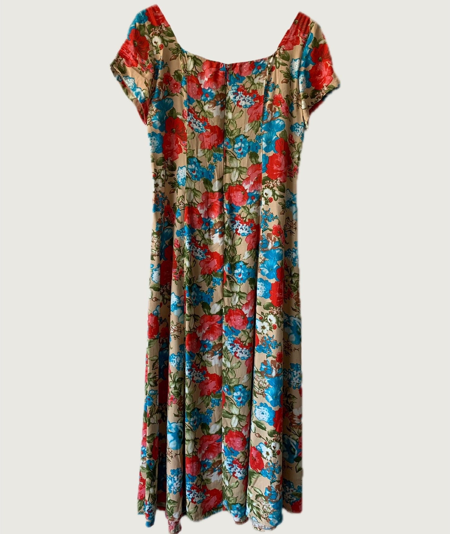 Vestido floreado largo