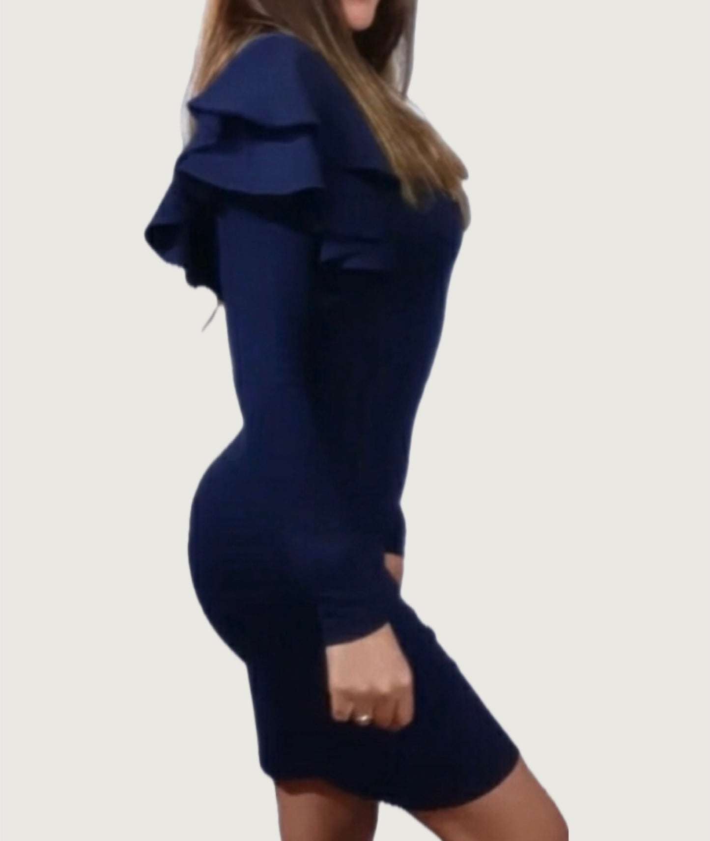 Vestido con bobo en hombro