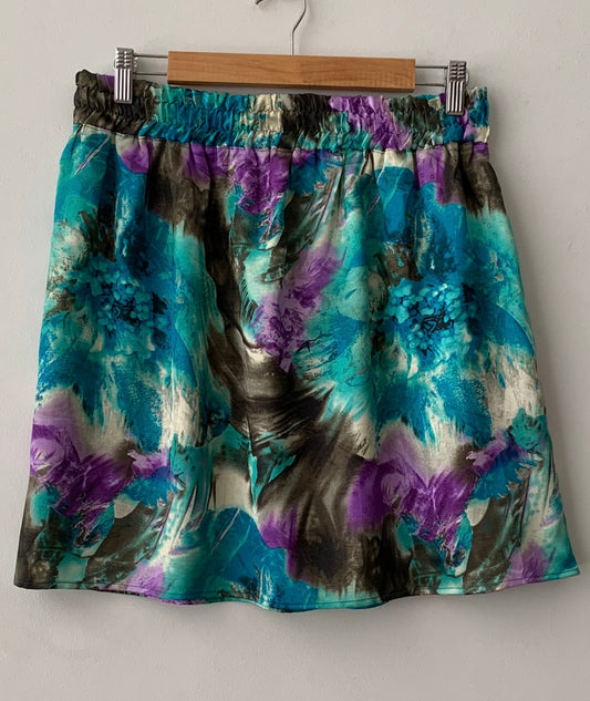 Falda corta estampada