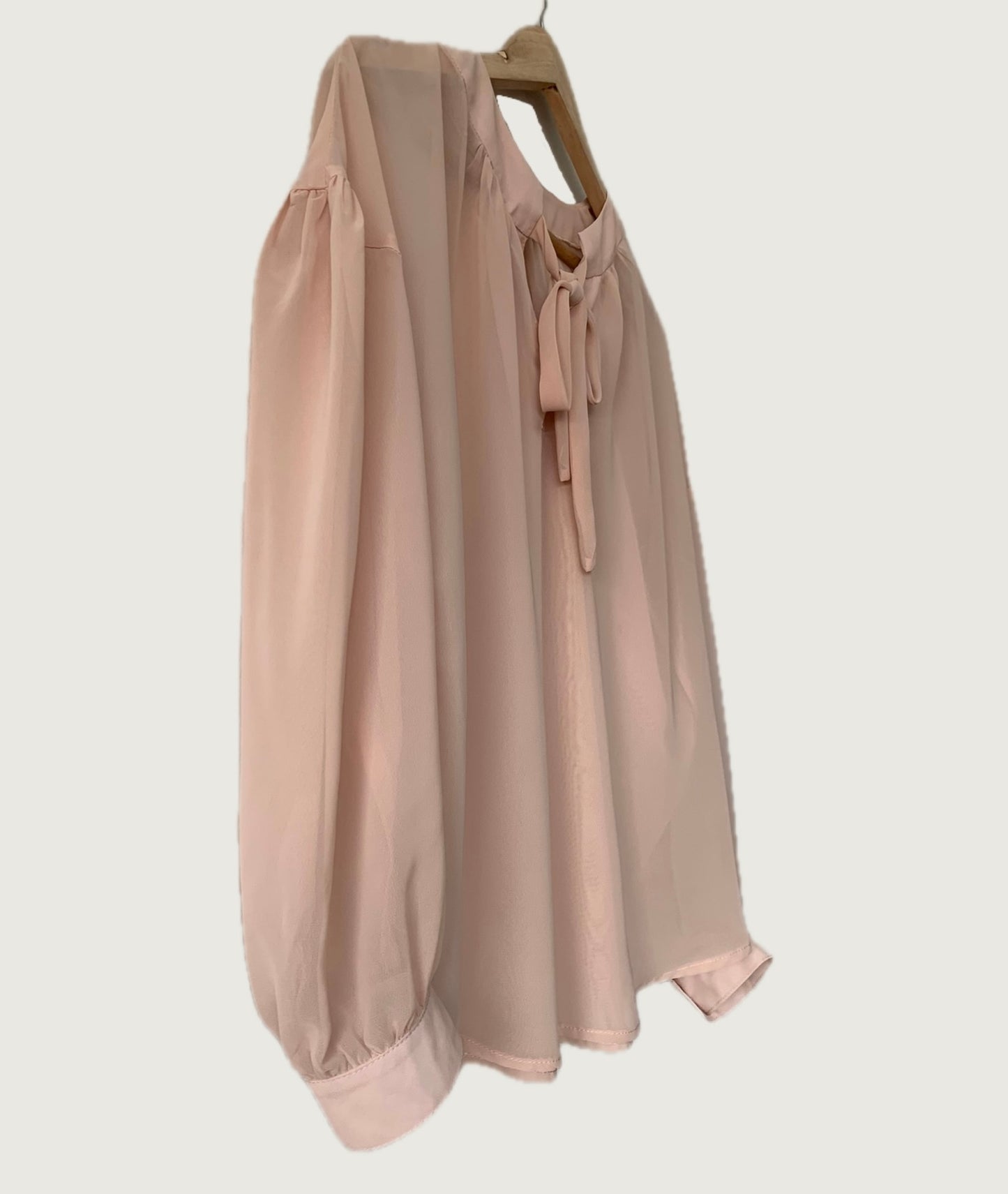 Blusa de gasa con lazo