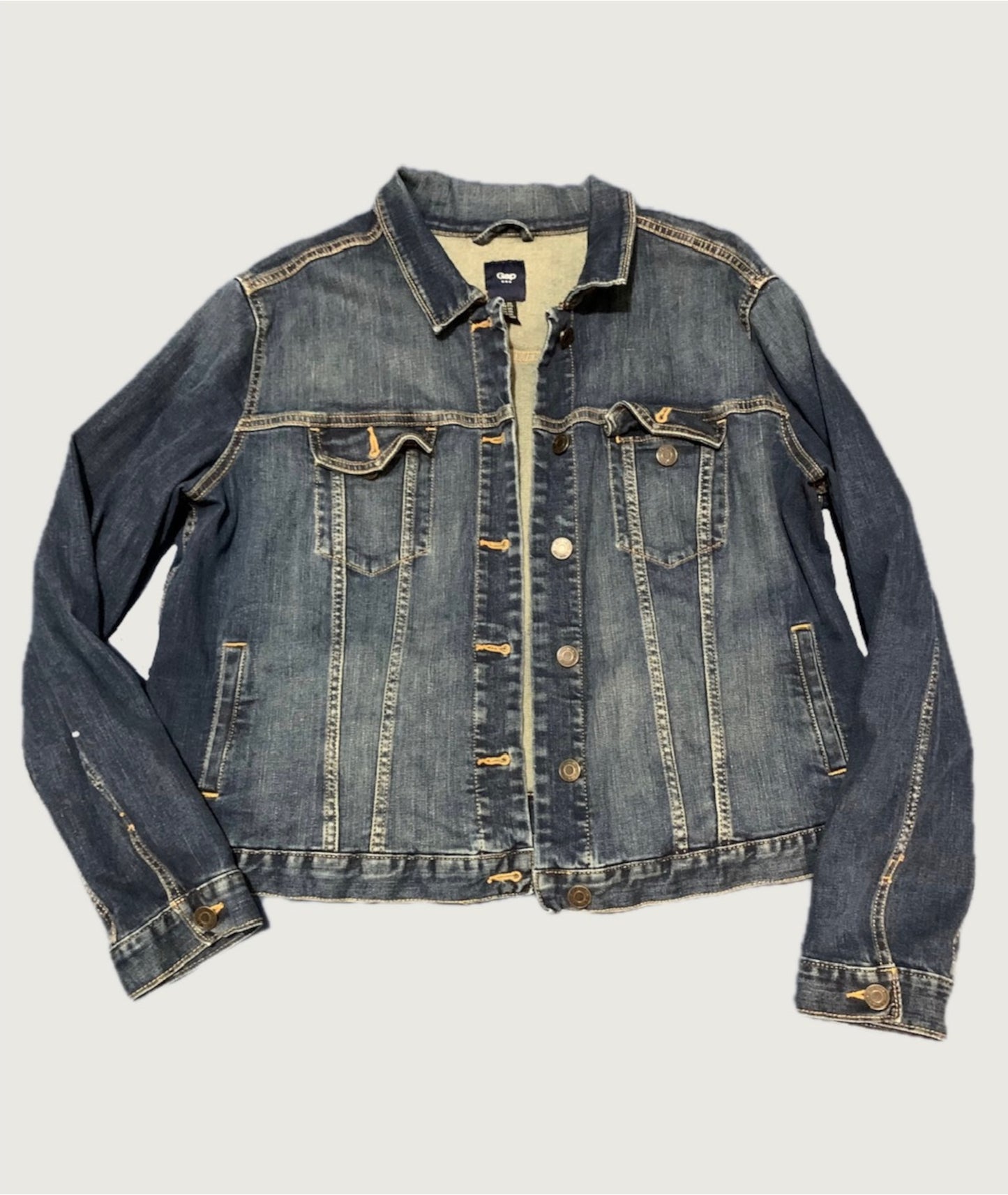 Casaca jean plus size GAP