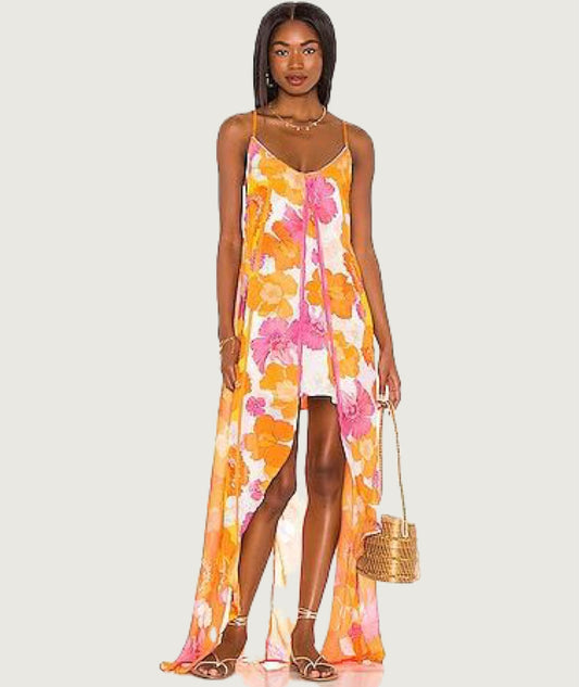 Vestido floreado con base