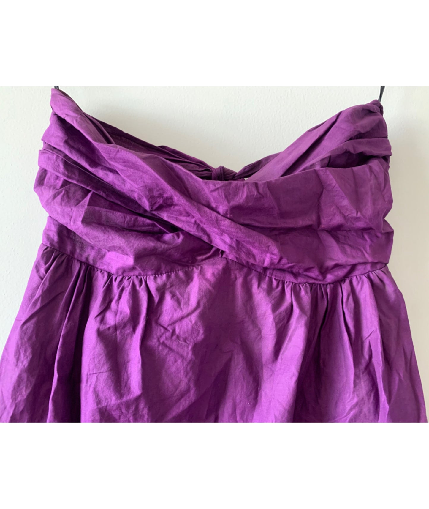 Vestido globo strapless